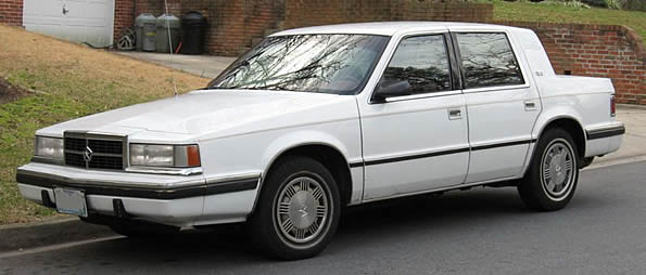 Dodge Dynasty file photo (unknown year) possibly similar to gray 1991 Dodge 