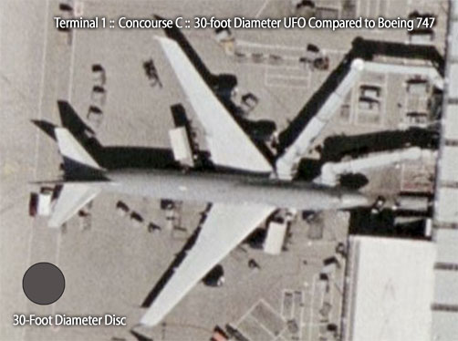 O'Hare International Airport Gate C-17 UFO diagram