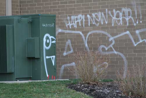 Arlington Heights gangs signs and graffiti