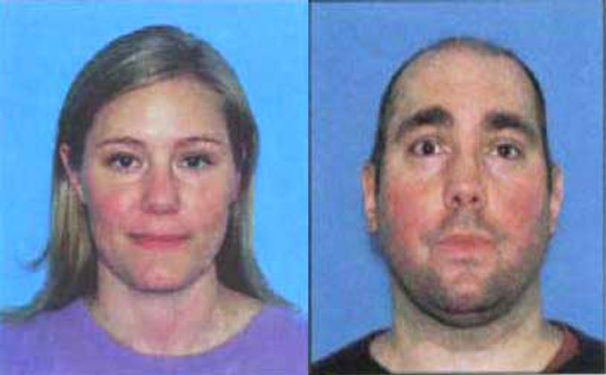 Photos of Amber Cremeens (left) and Tyler James Martin