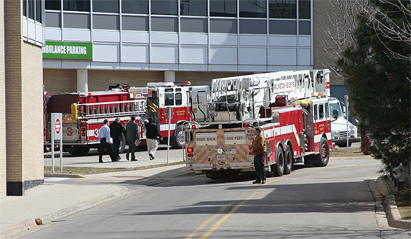 Vehicle Extrication Response at Parking Garage Northwest Community Hospital