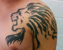 Latin Kings Front ShoulderTatoo