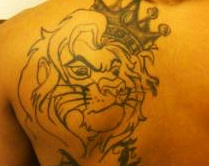 Latin Kings Rear Shoulder Tatoo