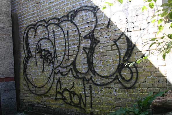 Wall graffiti 300 block of West Northwest Highway OCT 10 2011
