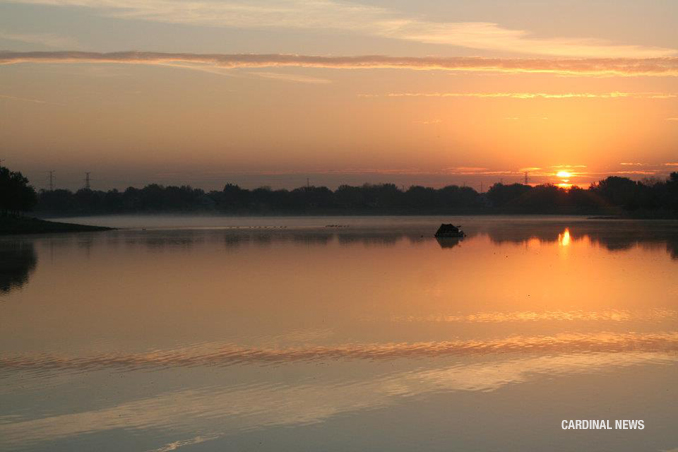 Sunrise at Lake Arlington on Tuesday, October 11, 2011