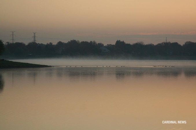 Sunrise at Lake Arlington on Tuesday, October 11, 2011