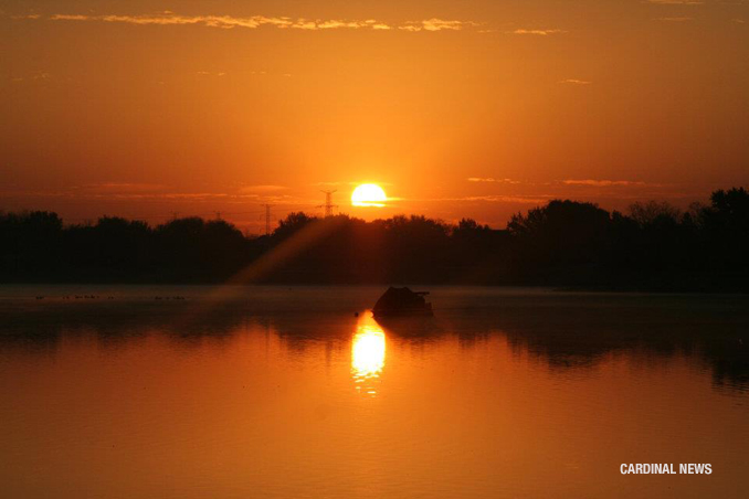 Sunrise at Lake Arlington on Tuesday, October 11, 2011