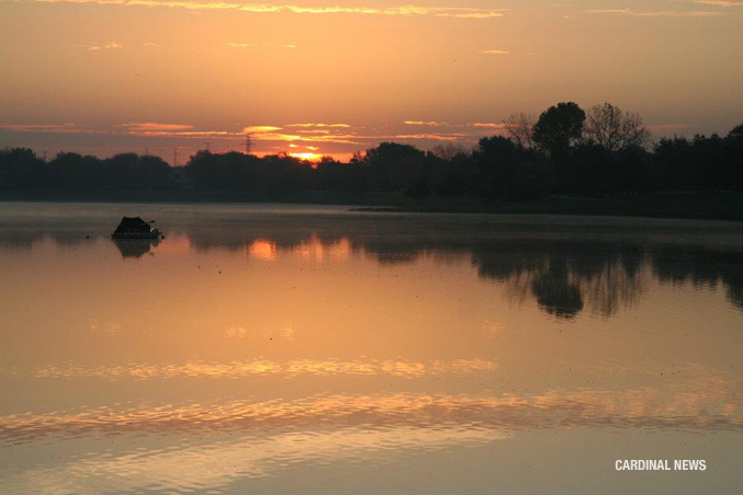 Sunrise at Lake Arlington on Tuesday, October 11, 2011