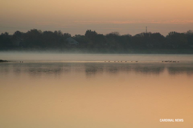 Sunrise at Lake Arlington on Tuesday, October 11, 2011