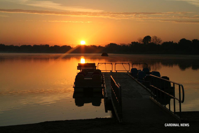 Sunrise at Lake Arlington on Tuesday, October 11, 2011