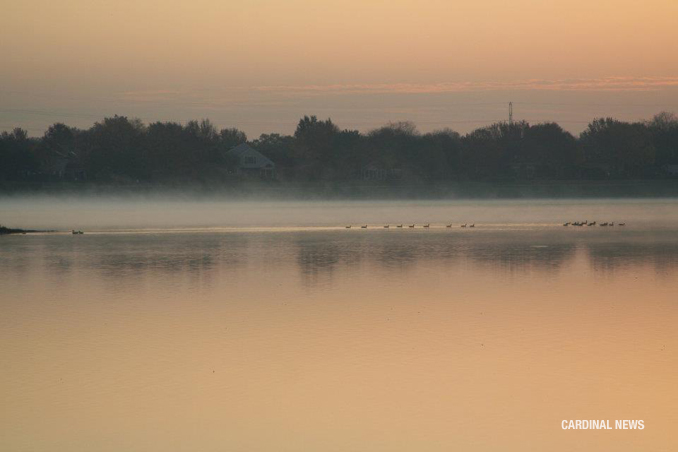 Sunrise at Lake Arlington on Tuesday, October 11, 2011