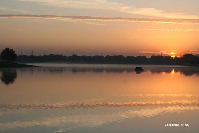 Sunrise at Lake Arlington on Tuesday, October 11, 2011