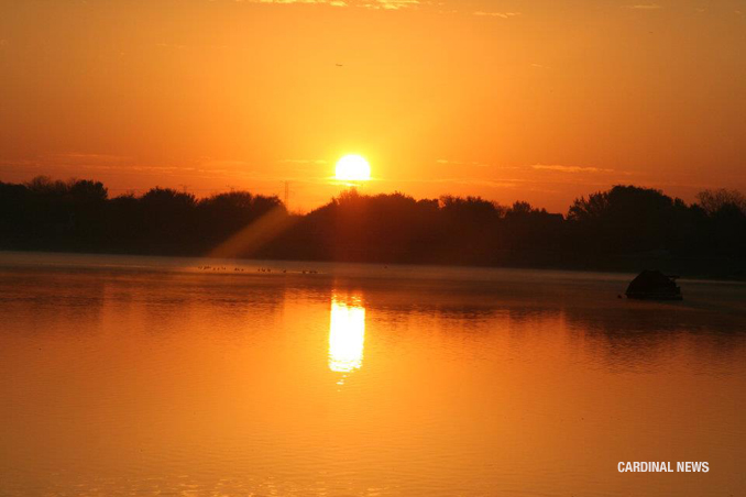 Sunrise at Lake Arlington on Tuesday, October 11, 2011