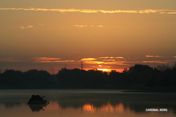 Sunrise at Lake Arlington on Tuesday, October 11, 2011