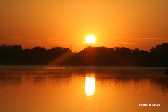 Sunrise at Lake Arlington on Tuesday, October 11, 2011