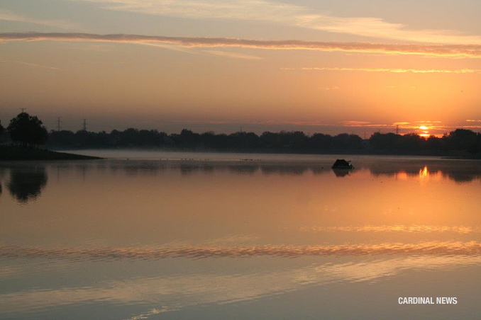 Sunrise at Lake Arlington on Tuesday, October 11, 2011