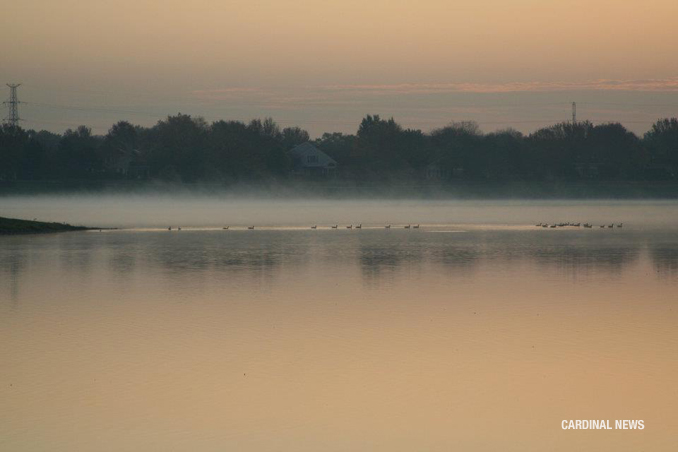 Sunrise at Lake Arlington on Tuesday, October 11, 2011