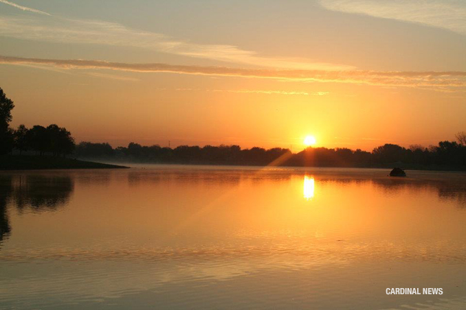 Sunrise at Lake Arlington on Tuesday, October 11, 2011