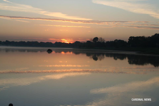 Sunrise at Lake Arlington on Tuesday, October 11, 2011.