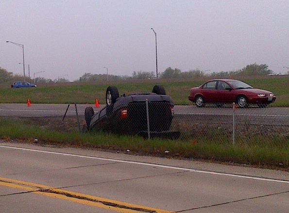 Rollover crash on Route 53 near Palatine Road on April 1, 2012