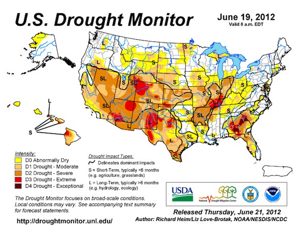 20120619 US Drought Monitor
