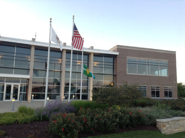 Wheeling flag half mast