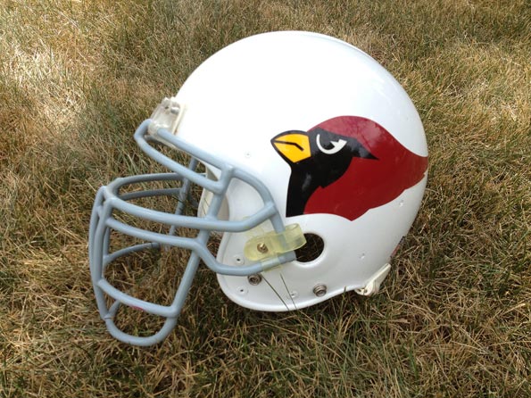 Cardinal Football Helmet
