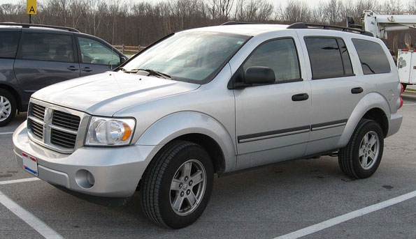 Silver Dodge Durango