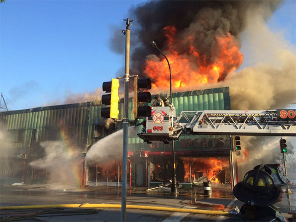 City Sport Harvey Plaza Fire