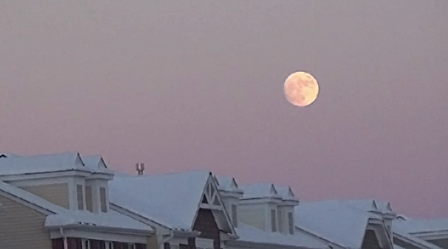 Super Moon Eve Moon Rise December 12, 2016