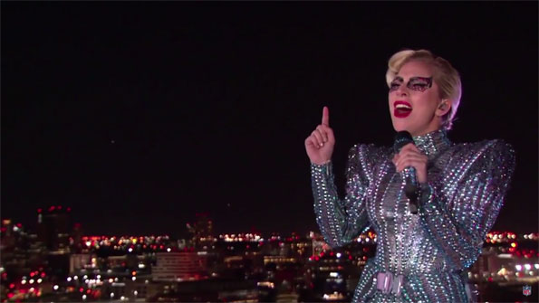 Lady Gaga Rooftop at NRG Stadium at Super Bowl 51