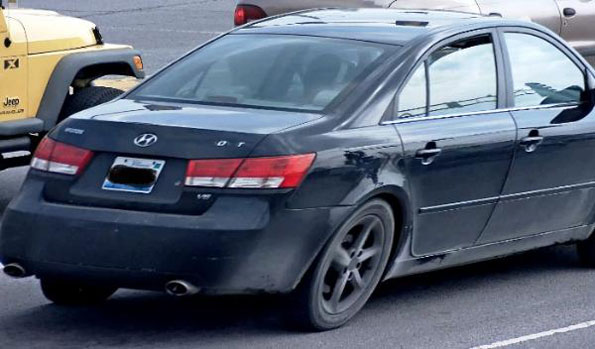 Hyundai Sonata suspect's getaway car