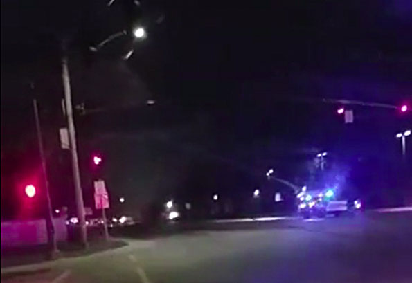 Wheeling Police SUVsblocking for shots fired