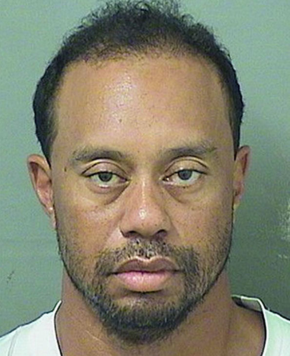 Tiger Woods Mugshot following arrest on suspicion of DUI