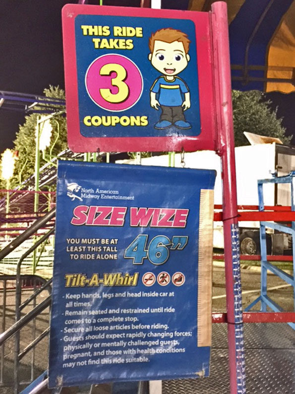 TILT-A-WHIRL Ride at Frontier Days Carnival Arlington Heights