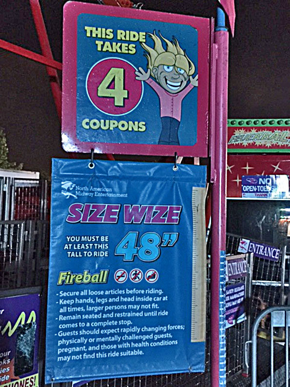 Fireball ride at Frontier Days Arlington Heights