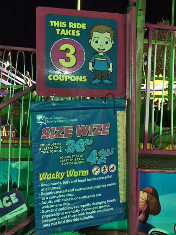 Wacky Worms Carnival Ride at Frontier Days Arlington Heights