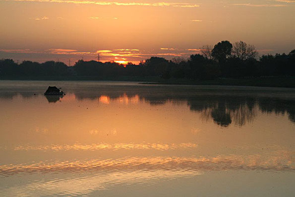Lake Arlington Beginning Sunrise