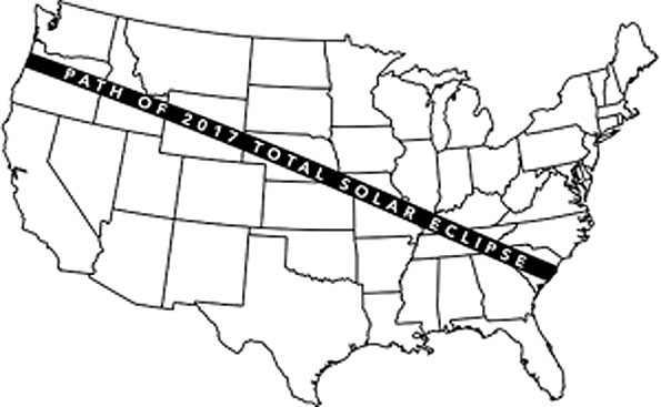 2017 Eclipse path over United States (NASA)