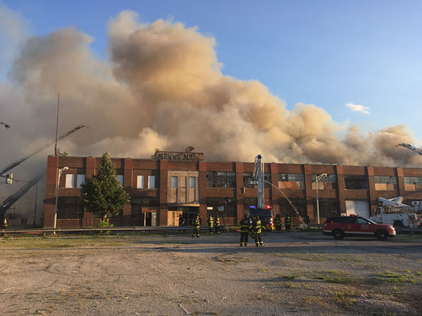 Old Zenith Plant Fire on Dickens Ave Chicago