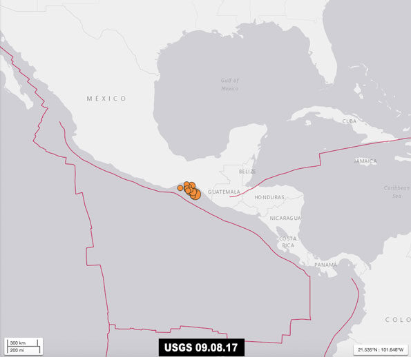 Mexico Earthquake USGS September 8 2017