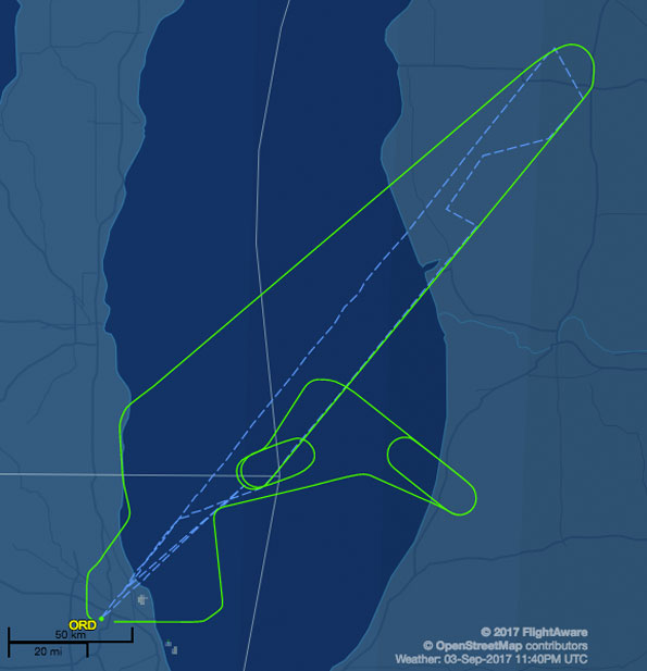 British Airways Flight 294 Route Map Return to O'Hare Flightaware