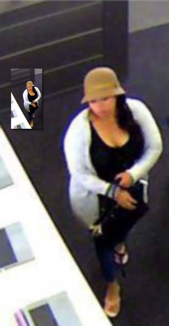 Female wallet theft suspects in unauthorized attempt of credit card purchase of MacBooks