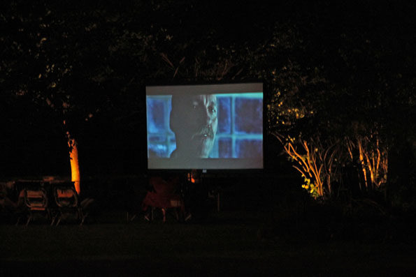 Backyard movies with HD TV projectors.