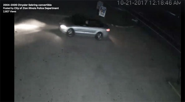 Zion Police Vehicle Wanted Hit and Run