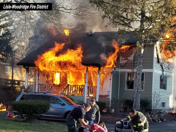 House Fire with fully-involved fire on December 16, 2017