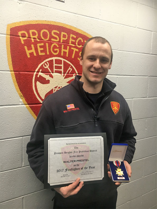 WalterPrestel, Prospect Heights FPD 2017 Firefighter of the Year