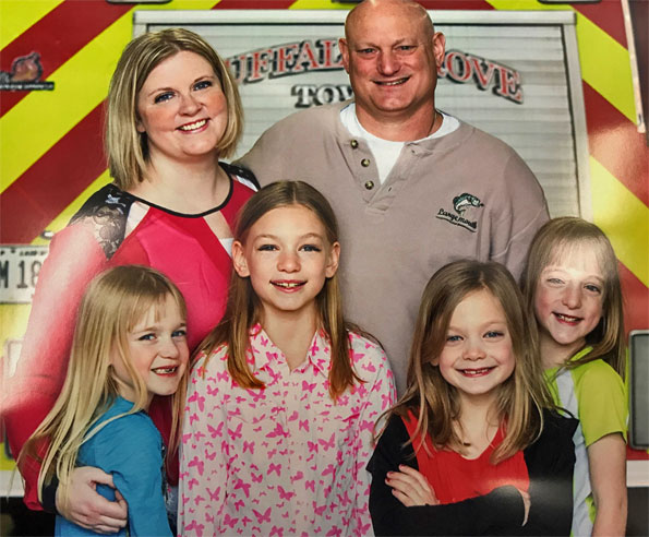 Kevin Hauber Family, Buffalo Grove Fire Department.