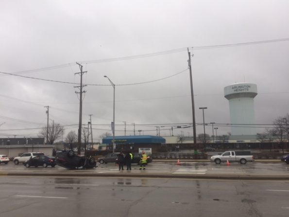 Rollover Crash Golf Rd., Arlington Heights