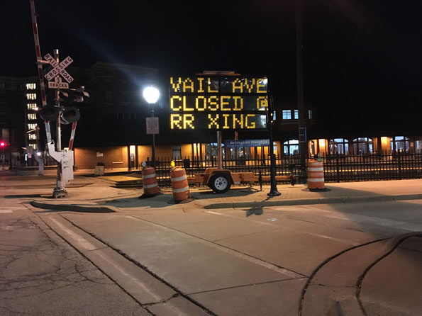 Vail Avenue railroad crossing Arlington Heights